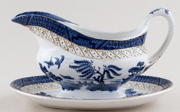 Sauce Boat with Stand c1910